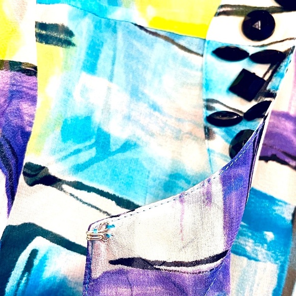 3 Womens Laura Ashley petite dress blouses. - Picture 9 of 16